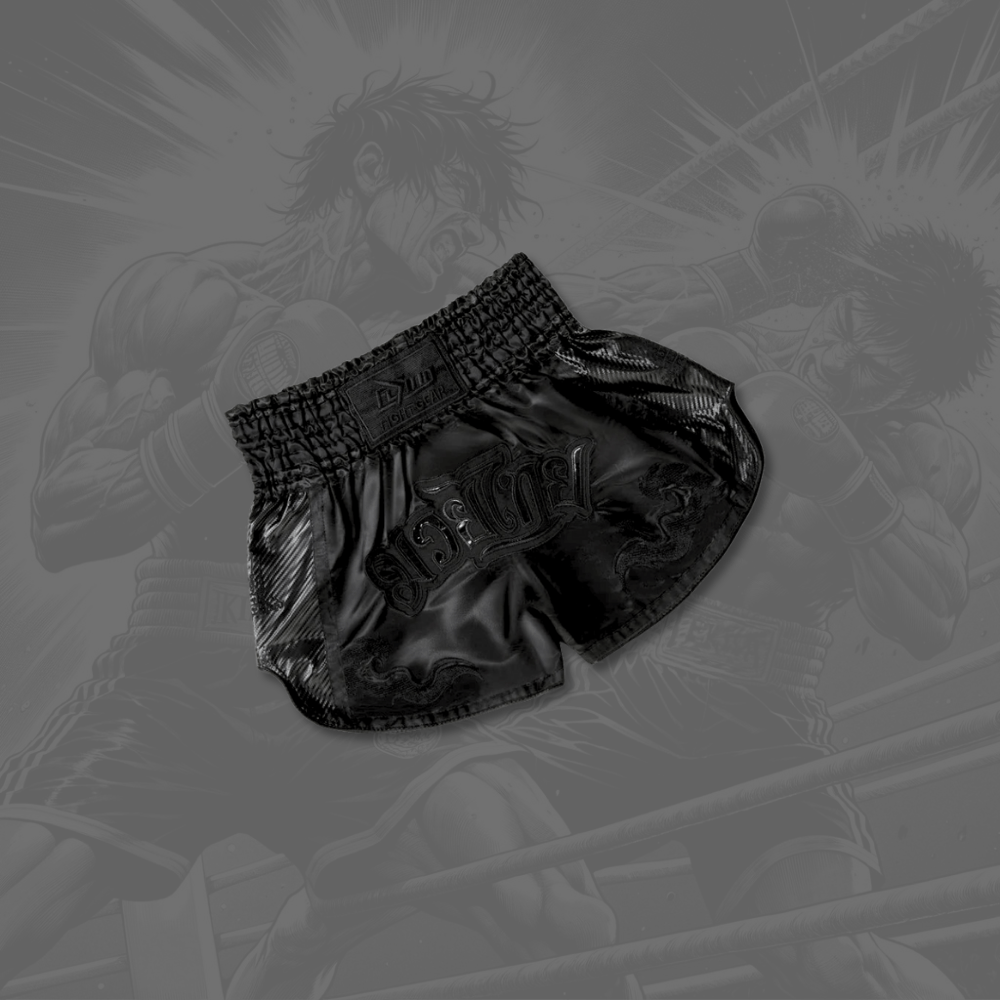 Noir / XS Shorts de Boxe Anglaise | Adapté au combat