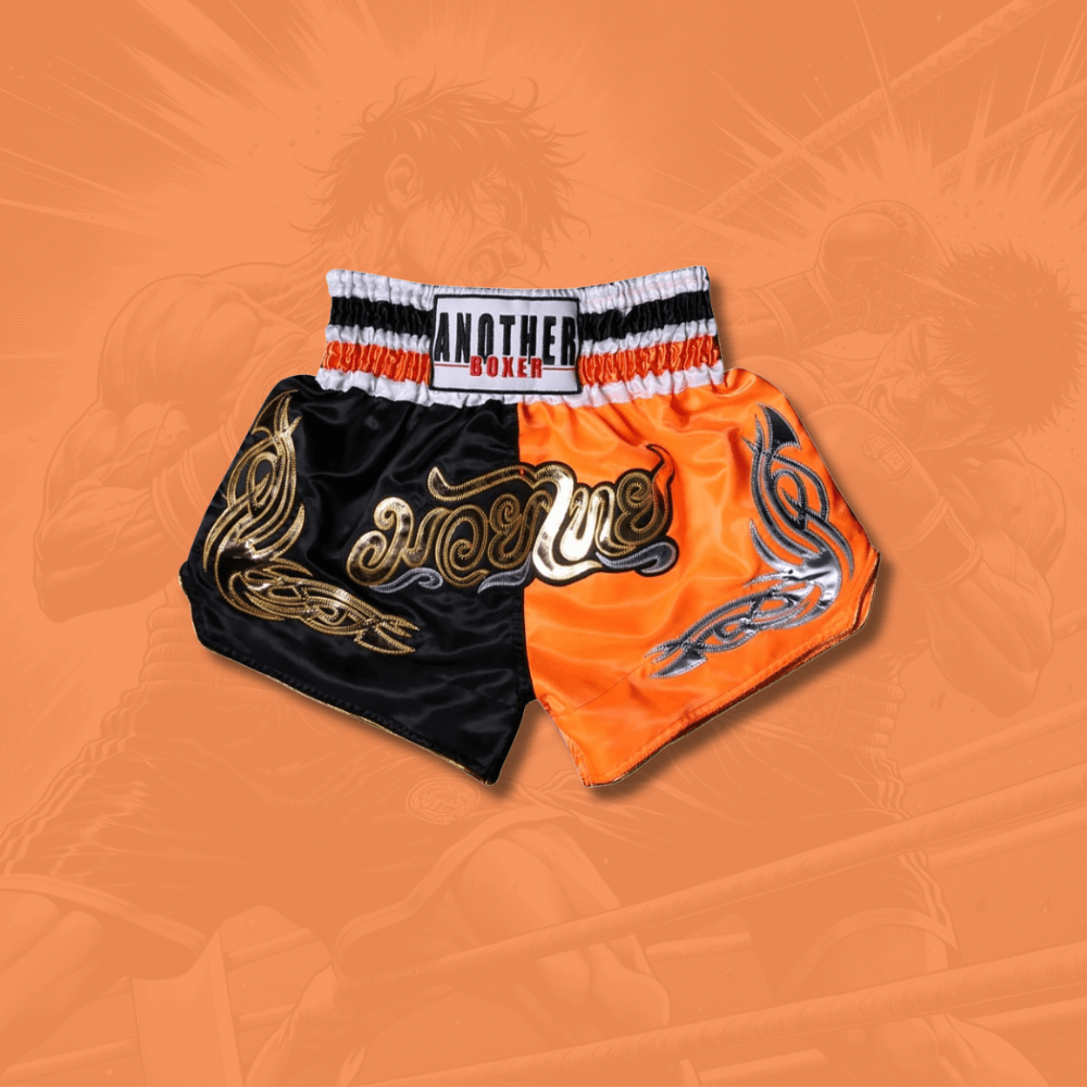 Noir et Orange / XS Shorts de Boxe Thaï | Adapté au combat